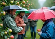 Rains delay harvest, brighten apple colour