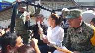 Claudia Sheinbaum y Ricardo Gallardo entregan más apoyo y supervisan labores de limpieza en Tamazunchale