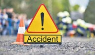 Five injured as private bus overturns on Outer Ring Road in Abdullapurmet