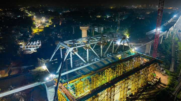 Bullet train project update: NHSRCL launches 10th steel bridge on Mumbai