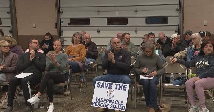 Tabernacle Rescue Squad in New Jersey will remain in service after township leaders reverse termination