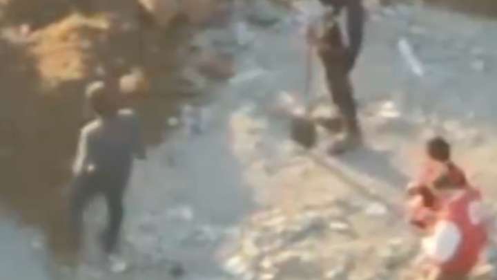Israeli video appears to show Hamas staging hostage discovery