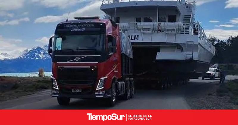 Vialidad Provincial Operativo especial por el traslado de un catamarán desde El Calafate a Bahía Túnel