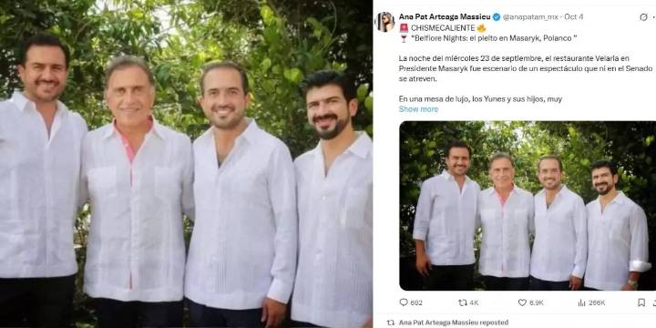 ¡Escándalo en Polanco! Denuncian a los Yunes por agresiones en restaurante de lujo