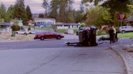 Driver, motorcyclist hospitalized following crash near Bowl and Pitcher