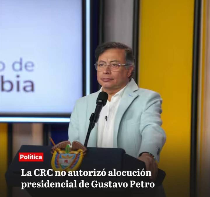 «CRC Niega Solicitud de Alocución Presidencial: Un Golpe a la Libertad de Expresión Según Gustavo Petro»