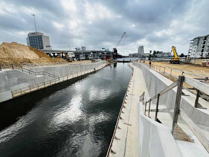 Barriers removed at McCoys Creek as city deepens channel to reduce flooding