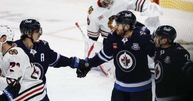 Jets' top line each produce three-point efforts in 6