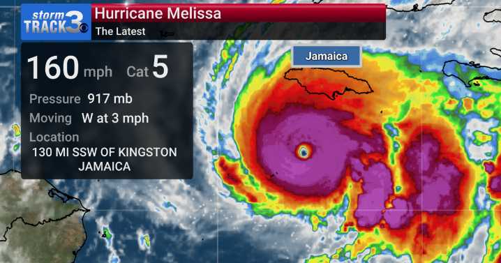 Hurricane Melissa intensifies to Category 5 strength
