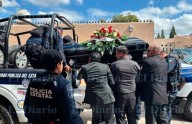 Video.- Realizan cortejo fúnebre de agentes caídos