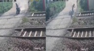Intentó motociclista ganarle el paso al tren y murió arrollado 🎦