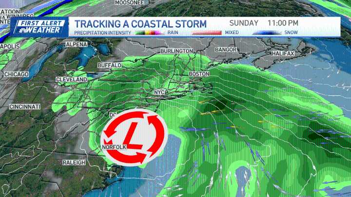 Nor’easter this weekend, coastal flood watch