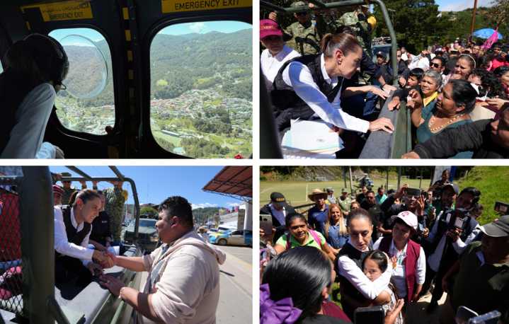 Sheinbaum reconoce "desesperación" tras inundaciones que suman 64 muertos en México