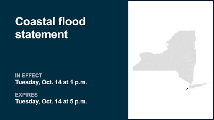 NYC weather: Coastal flood statement active for Staten Island Tuesday