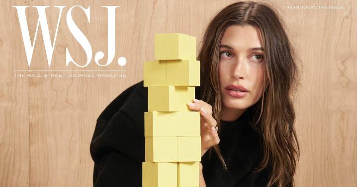 Hailey Bieber Takes to the Cover of WSJ. Magazine as 'Beauty Innovator' of the Year