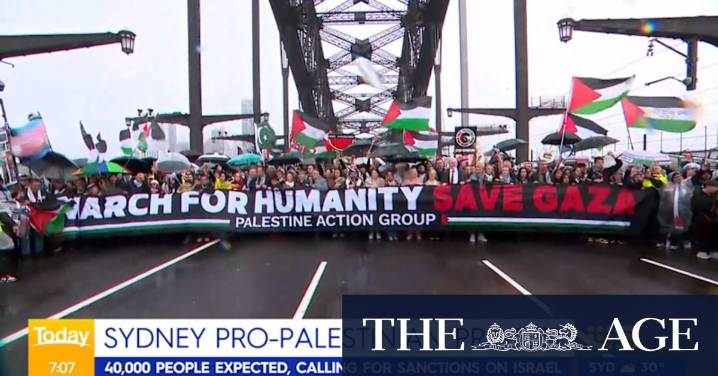 40,000 expected at Sydney pro-Palestine protests