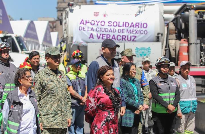 CDMX envía apoyo solidario a zonas afectadas por lluvias en Veracruz