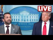 LIVE 🔴 Trump, FBI Director Patel press conference