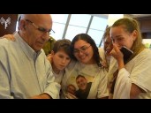 Family watches video of Israeli hostage Maxim Harkin's return from Gaza