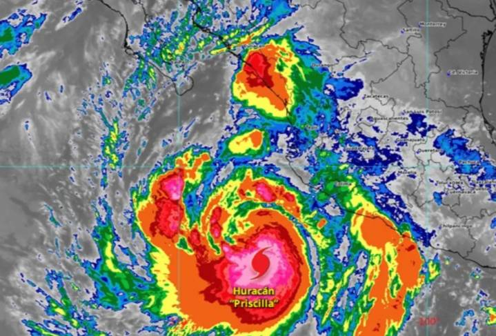 Así impactará hoy el huracán “Priscilla” en Jalisco: alerta por lluvias, oleaje y viento