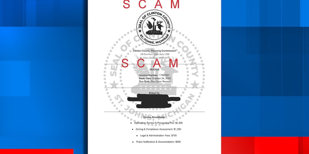 Clinton Co. Sheriff warns of fake invoice scams