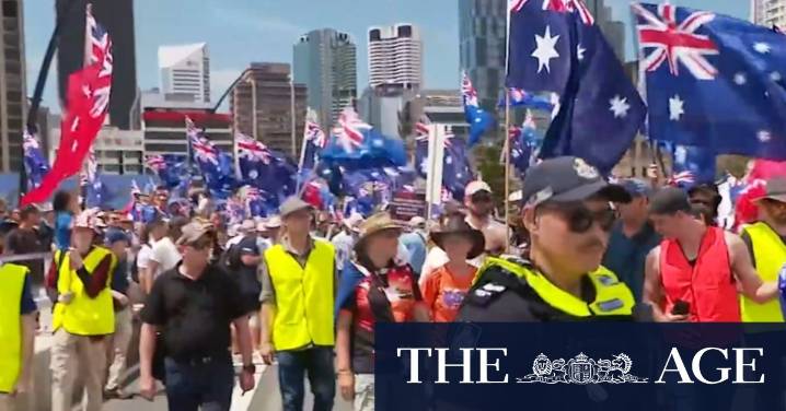 Thousands gather for protest in Brisbane