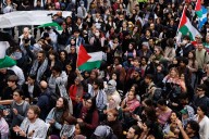 Jewish man questioned by police in London for 'antagonising' Palestine protesters by wearing Star of David