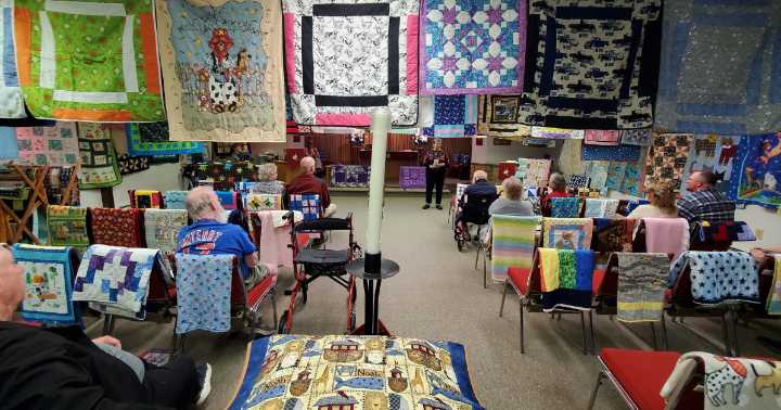 Weaving hope from heartbreak: A local effort to blanket a nation