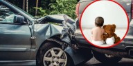 Lesionan a bebé en accidente vial