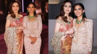 Nita Ambani Glows In A Sunset Kanchivaram Saree And Silver Cutwork Pallu