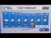 10 Weather: Monday midday forecast; Oct. 27, 2025