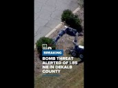 Video shows robot recovering item amid bomb threat in DeKalb County