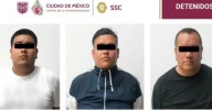 Detienen a tres hombres por extorsión a comerciante en Iztapalapa