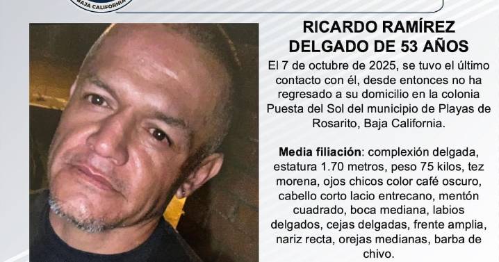Se busca a Ricardo Ramírez Delgado de 53 años de edad