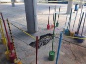 Protección Civil del Estado revisa hundimiento en jardín de niños