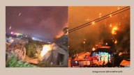 Spectators run for cover as drone fireworks show goes wrong in China, chilling video shows flames raining down from sky