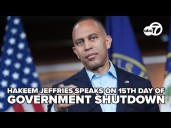 LIVE: Hakeem Jeffries speaks ahead of latest vote to reopen government