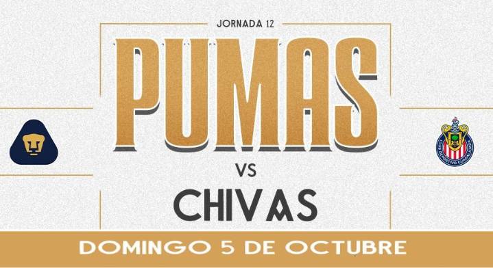 Pumas enfrenta hoy a Chivas