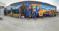 Local artist creates 75-foot ArtPrize mural honoring Indigenous and Indian culture
