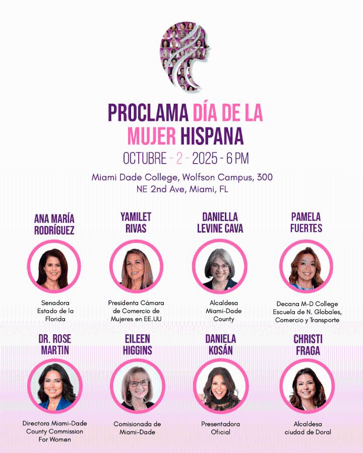 Florida and Miami-Dade Officially Proclaim October 2 as Hispanic Women’s Day