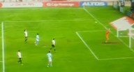 Atajada de Sebastián Britos hoy con Universitario vs ADT por Liga 1 