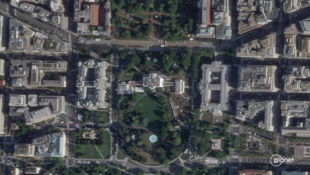 Satellite images show before and after of demolition of White House East Wing