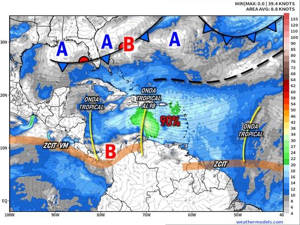 Entérate de las tres ondas ciclónicas que se acercan por el occidente del país
