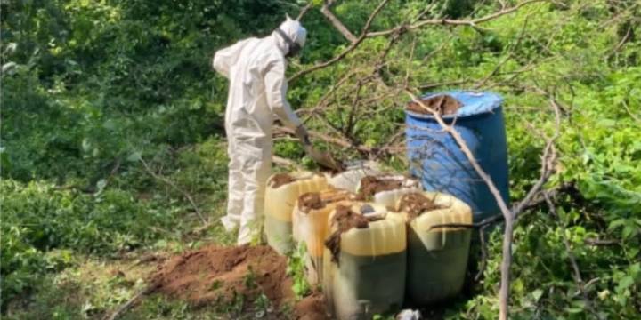 Desmantelan en Culiacán tres almacenes con químicos para procesamiento de droga