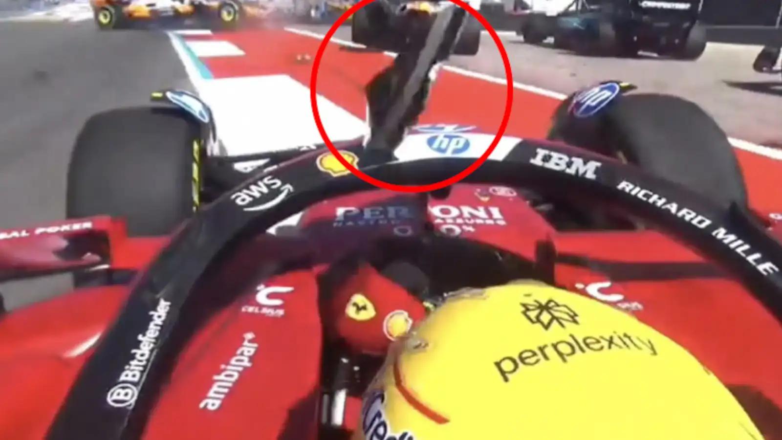 How the Halo saved Lewis Hamilton from scary US GP collision