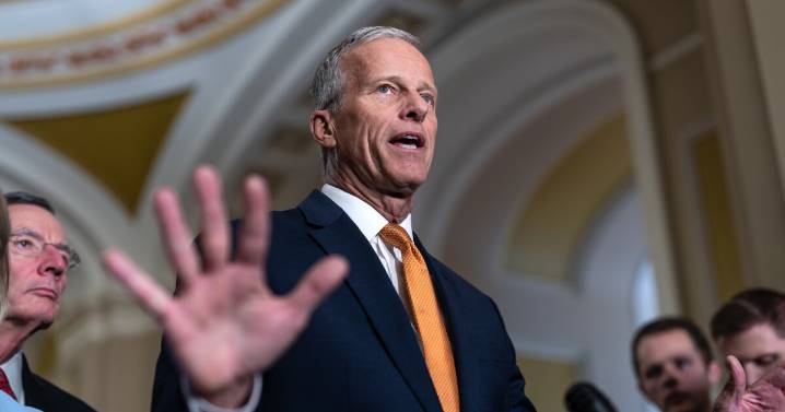 Thune blasts Democrats on Senate floor as shutdown hits day 30, SNAP benefits expire