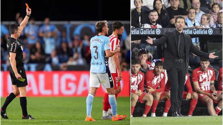 Simeone, al árbitro: "¡Sos un caradura!"