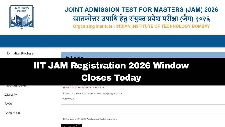 IIT JAM 2026: Registration Process Ends Today; Here's How To Apply
