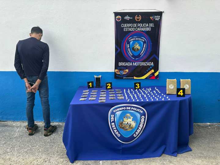 Mecánico fue detenido por distribución de droga en Valencia