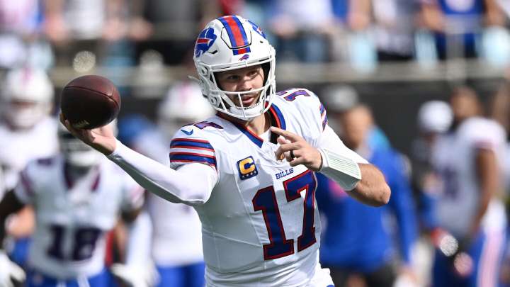 Josh Allen passes Cam Newton for most games with passing and rushing TD, Bills lead 26